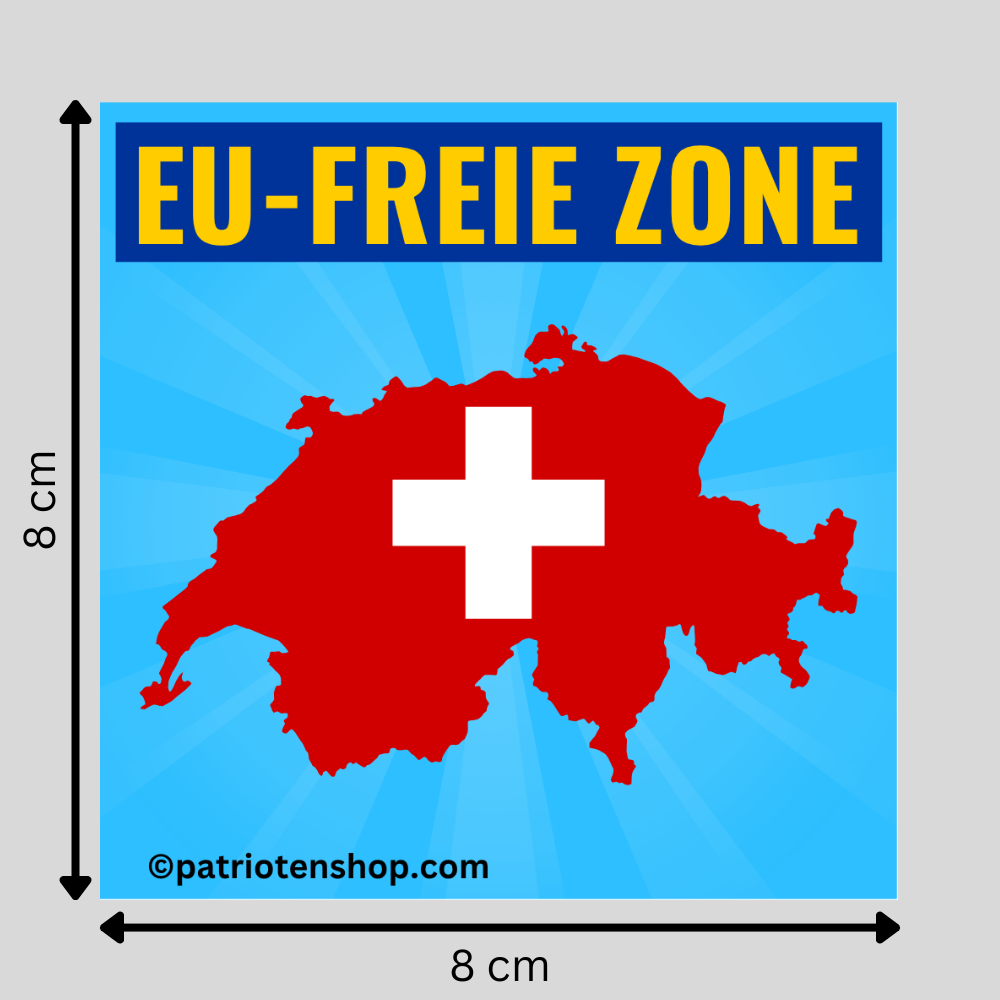 "EU - freie Zone": 10 - 300 Sticker (Premium-Qualität)