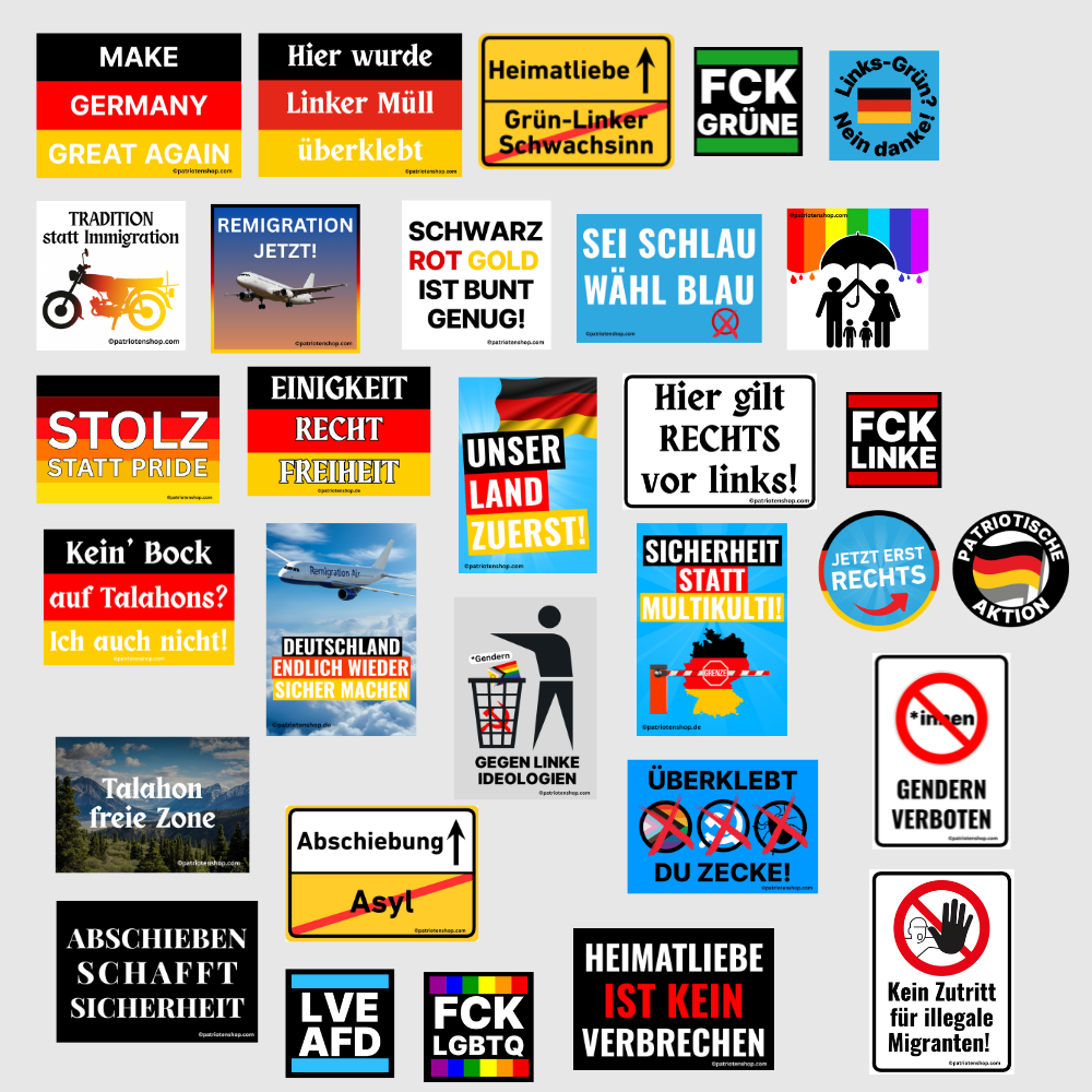 30er Paket/ALLE Motive (150 - 3.000 Stück)