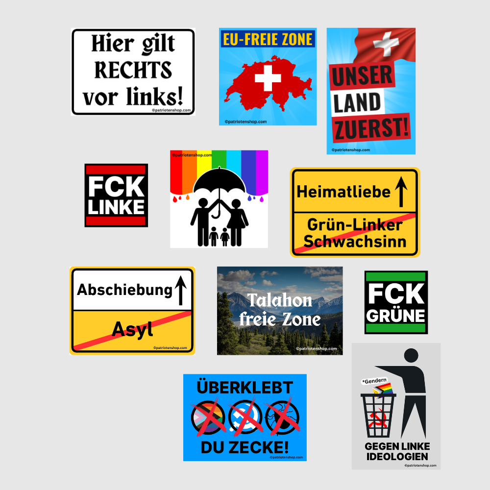 11er Schweiz Paket (55 - 1.100 Stück)