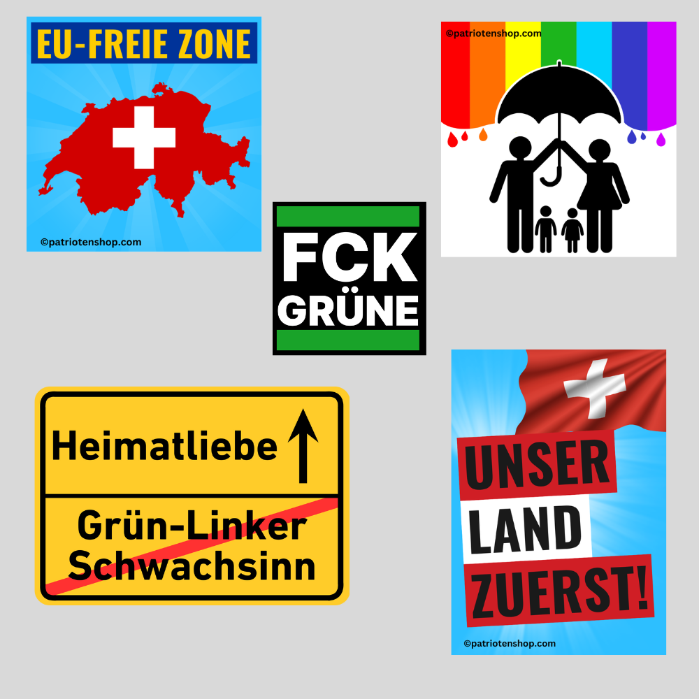 5er Schweiz-Paket (25 - 500 Stück)