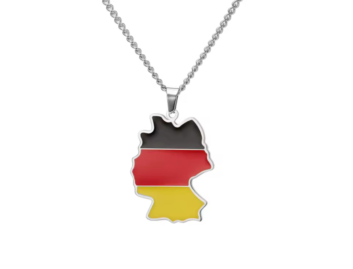 Deutschland Halskette (silber/gold)