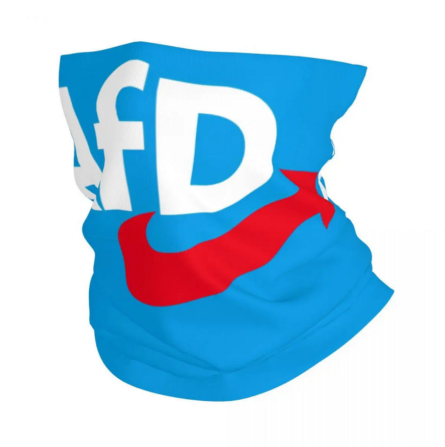 "AfD" Schlauchschal / Bandana - Schwarz / Blau