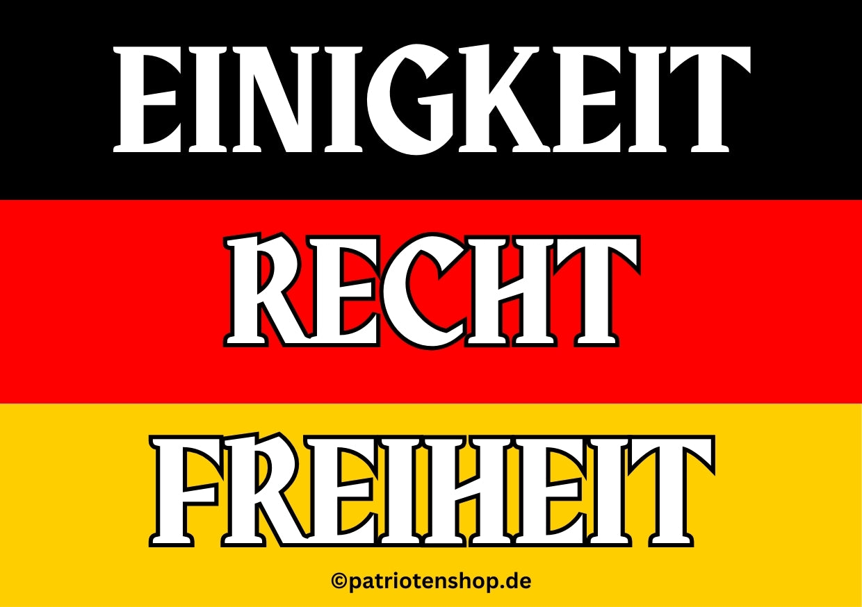 Deutschlang Flagge "Einigkeit, Recht, Freiheit": (10 - 300 Stück)