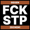 "FCK STP Gegen Zecken": 5x5cm 200 - 1.000 Sticker (Premium-Qualität)