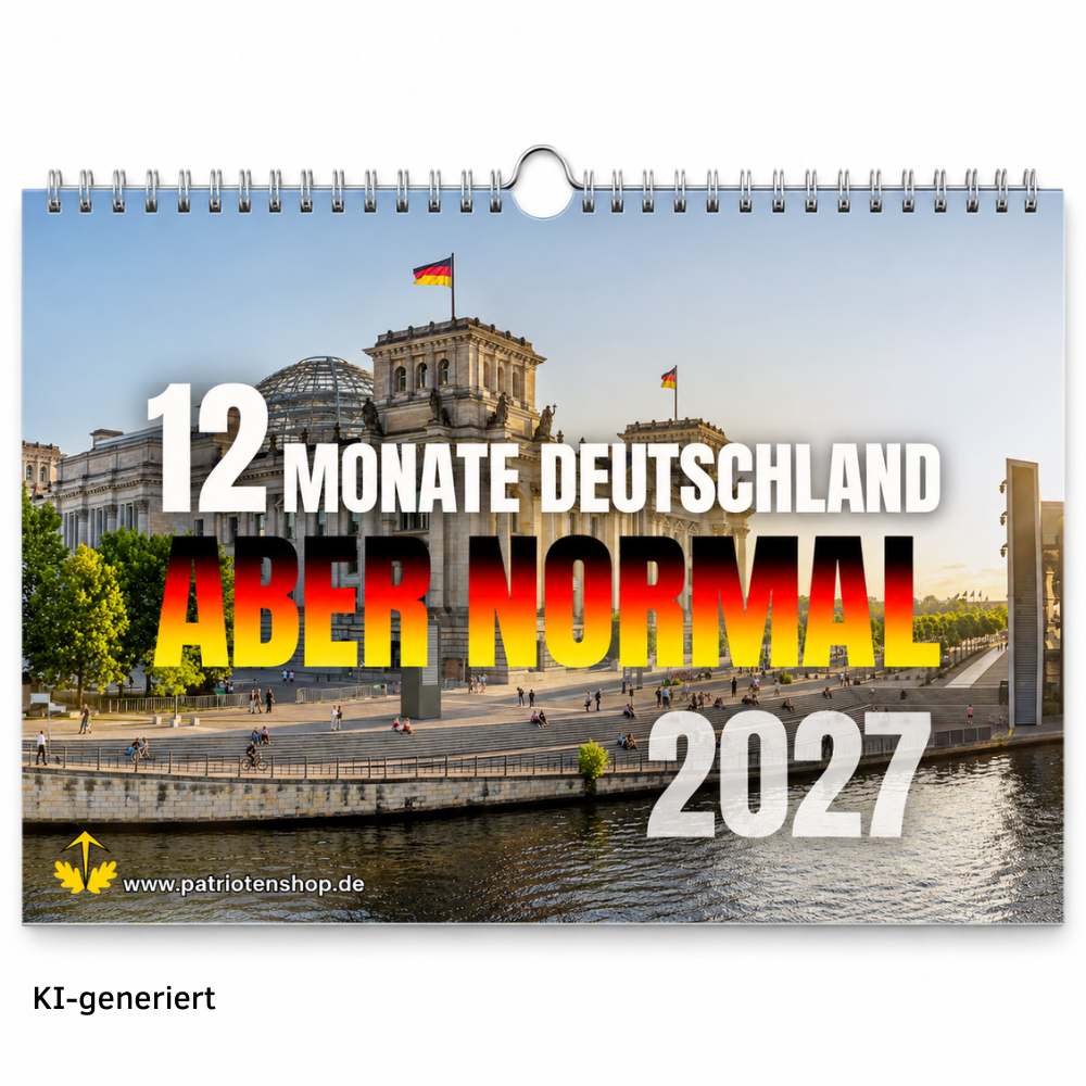 STRENG Limitiert: "12 Monate Deutschland - Aber Normal" Kalender 2027 A3/A4
