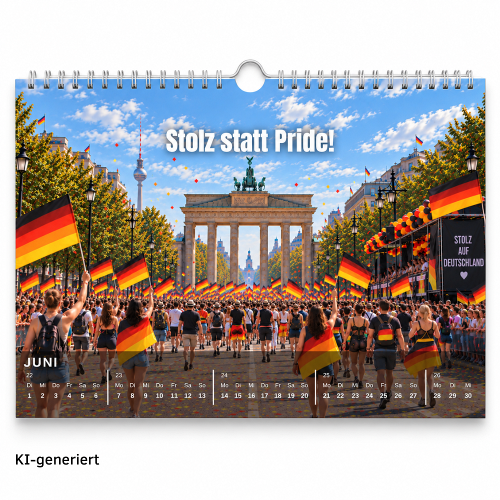 STRENG Limitiert: "12 Monate Deutschland - Aber Normal" Kalender 2027 A3/A4