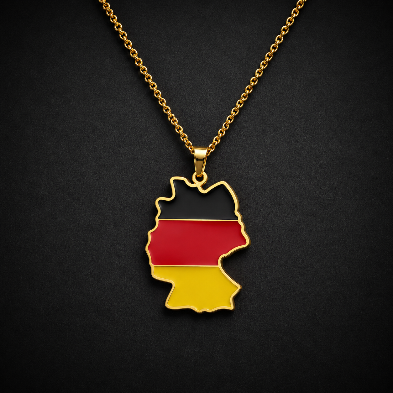 Deutschland Halskette (silber/gold)