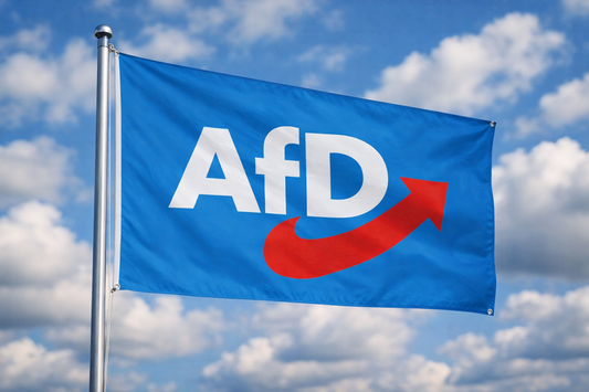 Afd Flagge mit vier Messing-Ösen