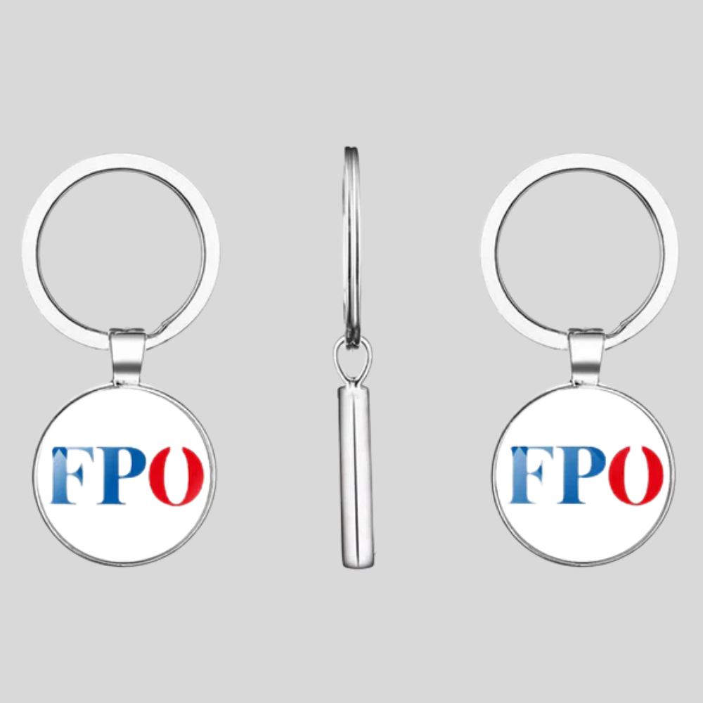 Schlüsselanhänger "FPÖ" Weiß