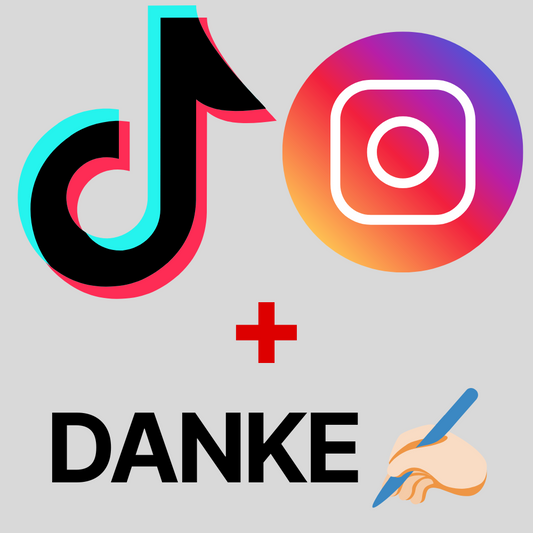 Einpackvideo auf TT & IG + handgeschriebenes Dankeschön