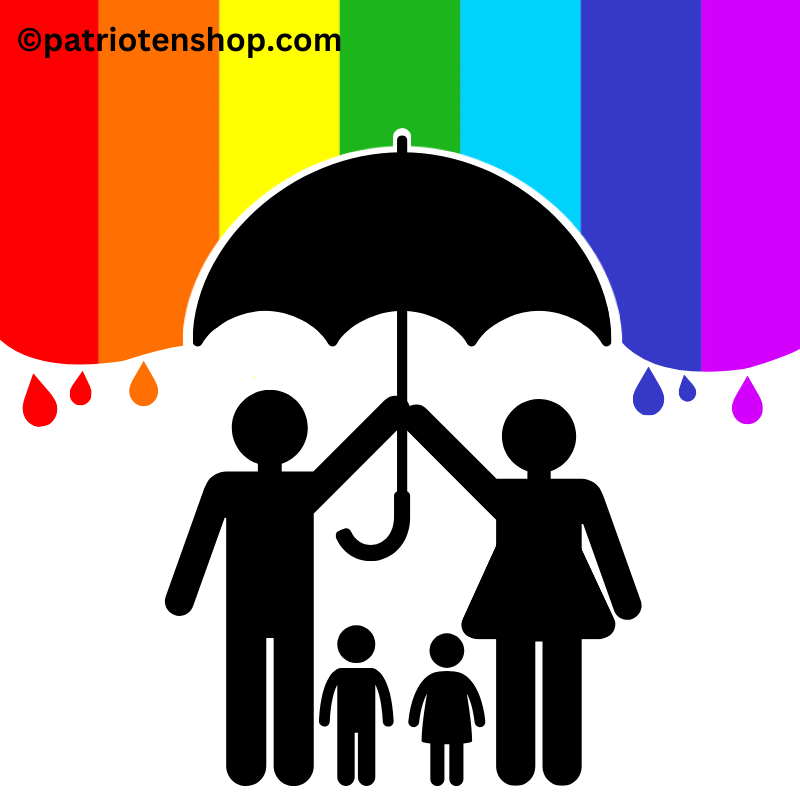 Regenschirm gegen Genderwahn: 10 - 300 Sticker (Premium-Qualität)
