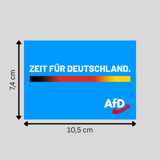 "Zeit für Deutschland": 10 - 300 Sticker (Premium-Qualität)