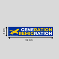 "GENERATION REMIGRATION": 10 - 300 stickers (Premium Qualität)
