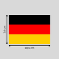 Deutschland-Flage (ohne Text etc.): 10 - 300 Sticker (Premium-Qualität)