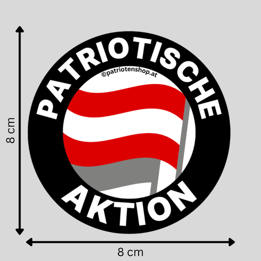 NEU: "PATRIOTISCHE AKTION" (Österreich): 10 - 300 Sticker (Premium Qualität)