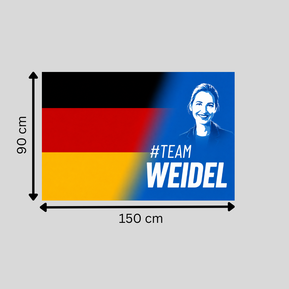 #TeamWeidel Flagge | 90x60cm oder 150x90cm