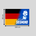 #TeamSiegmund Flagge | 90x60cm oder 150x90cm mit 4 Ösen