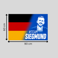 #TeamSiegmund Flagge | 90x60cm oder 150x90cm mit 4 Ösen