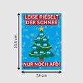 "Leise rieselt der Schnee - Nur noch AfD!": 10 - 300 Sticker (Premium-Qualität)