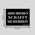 "Abschieben schafft Sicherheit": 10 - 300 Sticker (Premium-Qualität)