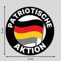 "Patriotische Aktion": 10 - 300 Sticker (Premium-Qualität) Normalgröße