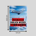 "Österreich endlich wieder sicher machen": 10 - 300 Sticker (Premium-Qualität)
