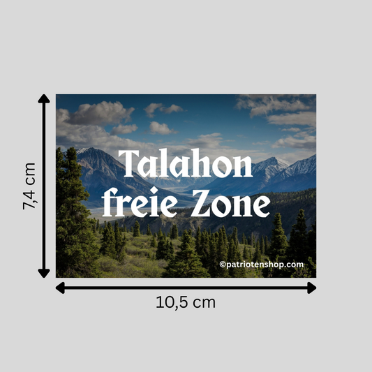 "Talahon freie Zone": 10 - 300 Sticker (Premium-Qualität)