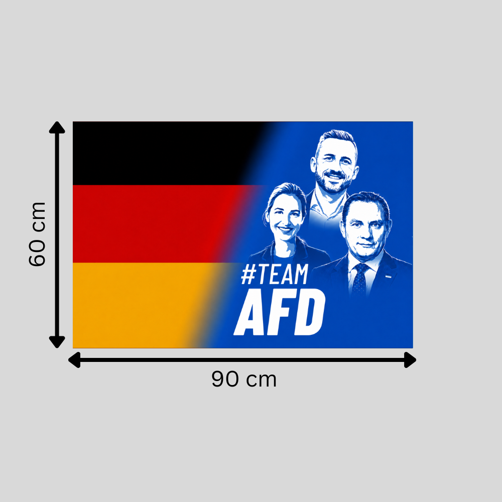 #TeamAFD Flagge | 90x60cm oder 150x90cm mit 4 Ösen