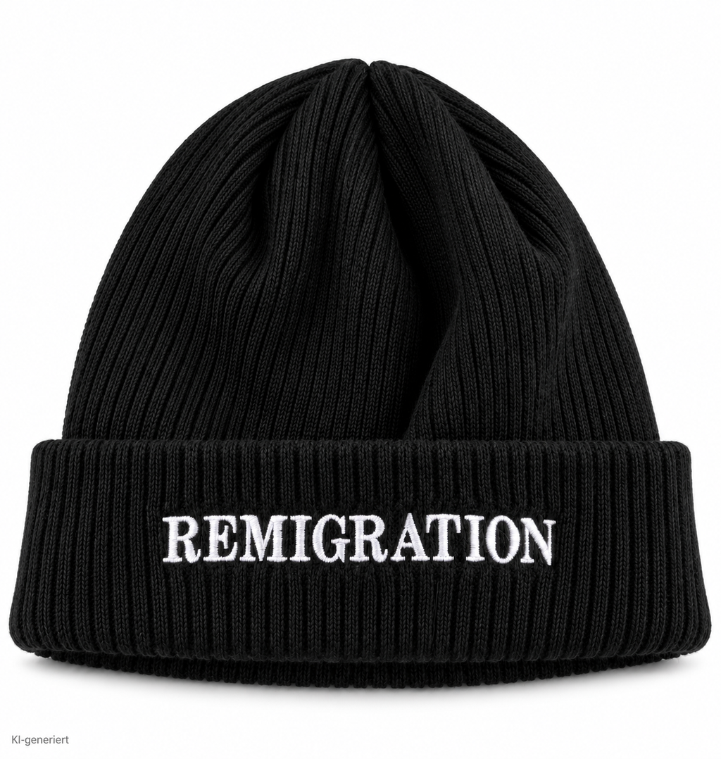 "REMIGRATION" Mütze - Schwarz