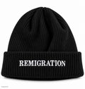 "REMIGRATION" Mütze - Schwarz