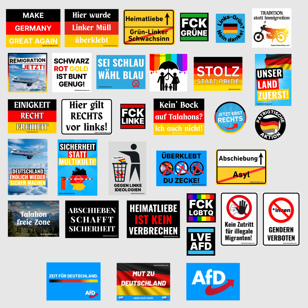 Sticker-Paket Individuell konfigurierbar (10 - 3.000 Stück) (Bitte auswählen)