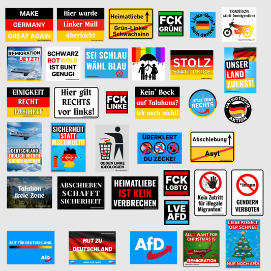 Sticker-Paket Individuell konfigurierbar (10 - 3.500 Stück) (Bitte auswählen)