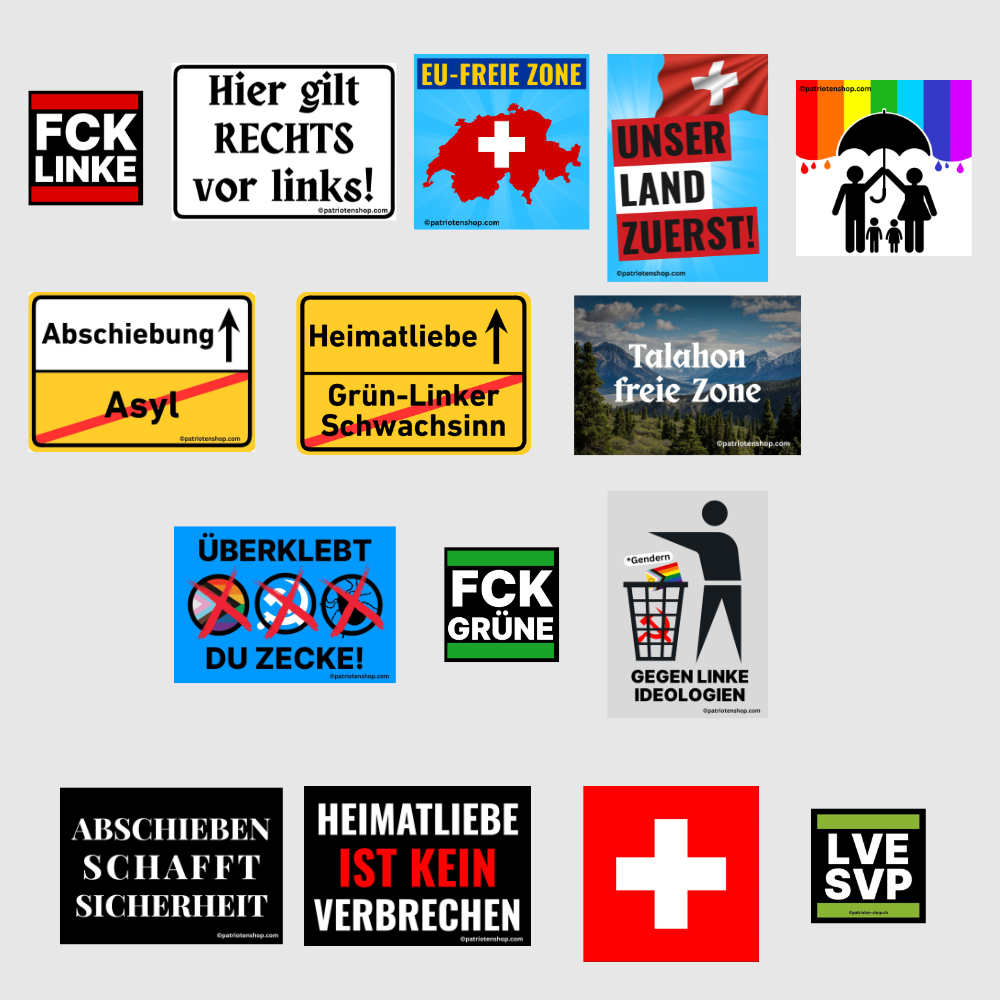 15er Schweiz Paket (75 - 1.500 Stück)