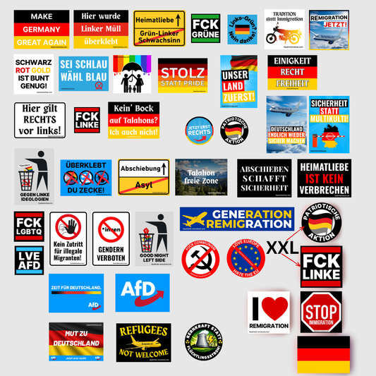 Sticker-Paket Individuell konfigurierbar (10 - 4.200 Stück) (Bitte auswählen)
