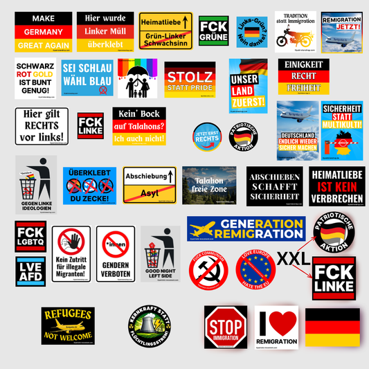 Sticker-Paket Individuell konfigurierbar (10 - 4.200 Stück) (Bitte auswählen)