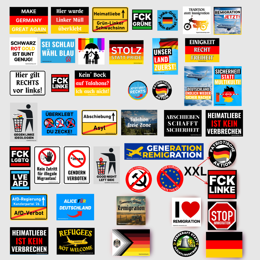 Sticker-Paket Individuell konfigurierbar (10 - 4.200 Stück) (Bitte auswählen)