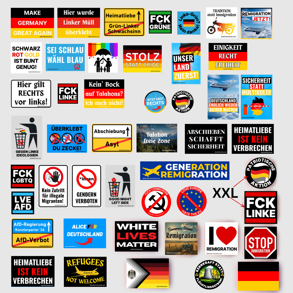 Sticker-Paket Individuell konfigurierbar (10 - 4.200 Stück) (Bitte auswählen)