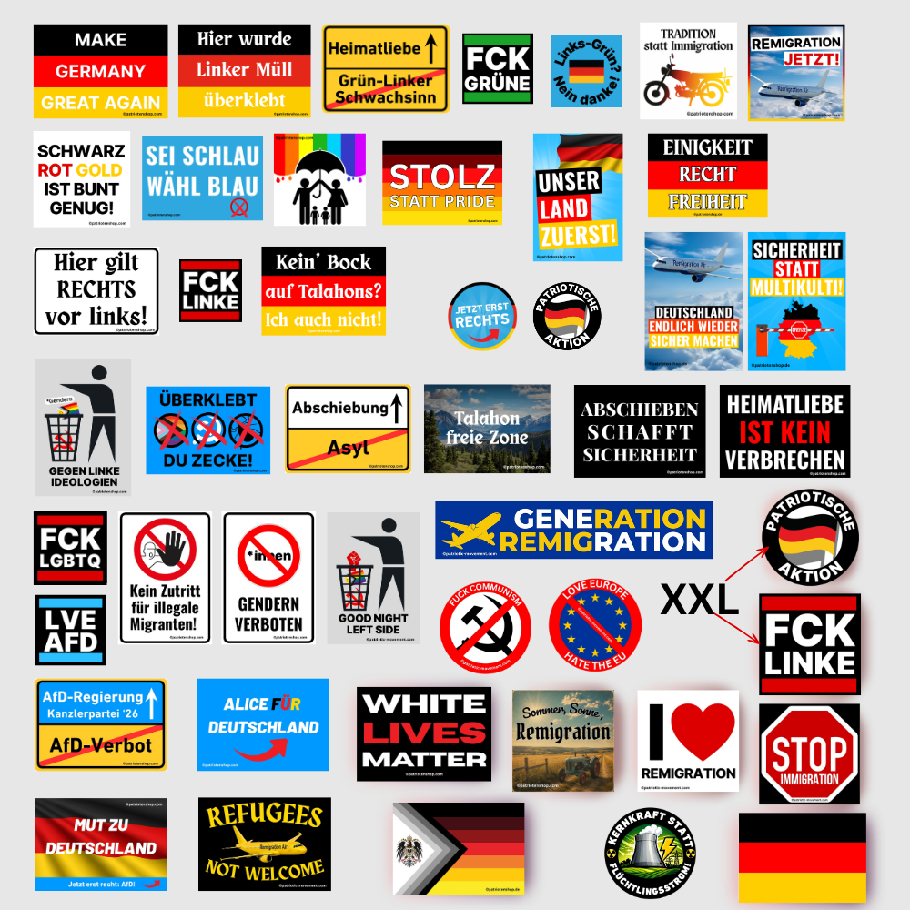 Sticker-Paket Individuell konfigurierbar (10 - 4.200 Stück) (Bitte auswählen)