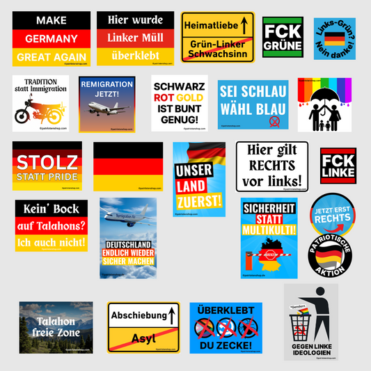 Sticker-Paket Individuell konfigurierbar (10 - 2.400 Stück) (Bitte auswählen)
