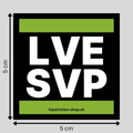 "LVE SVP": 10 - 300 Sticker (Premium-Qualität)