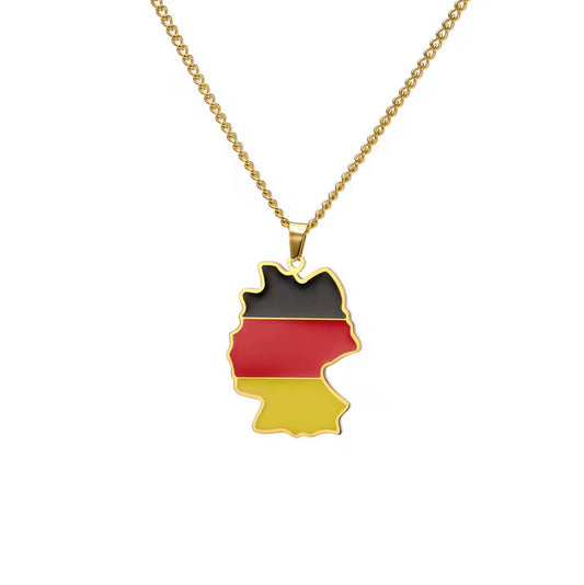 Deutschland Halskette (silber/gold)