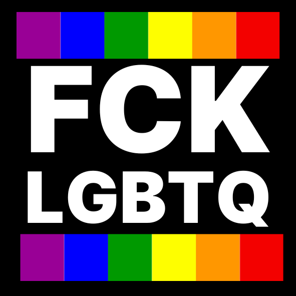 "FCK LGBTQ": 10 - 300 Sticker (Premium-Qualität)