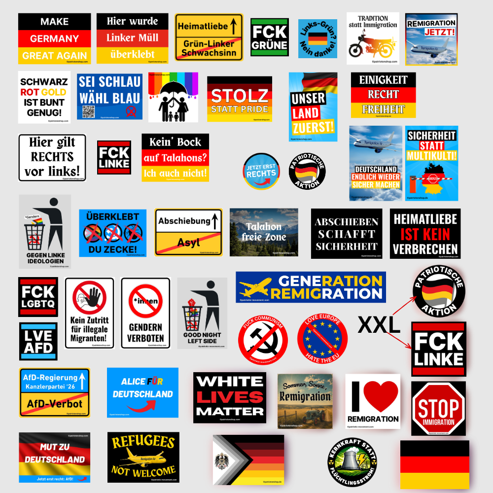 Sticker-Paket Individuell konfigurierbar (10 - 4.200 Stück) (Bitte auswählen)