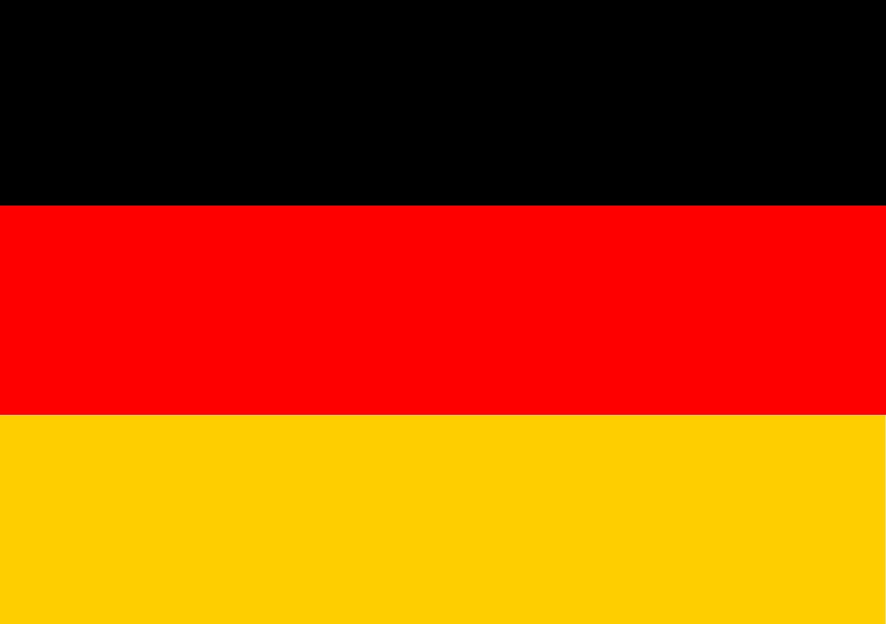 Deutschland-Flage (ohne Text etc.): 10 - 300 Sticker (Premium-Qualität)